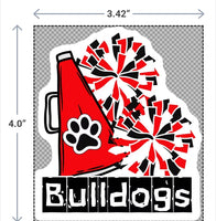 Bulldog Cheer sticker